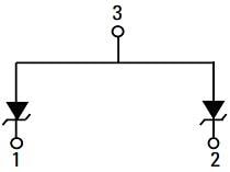 Block Diagram - Littelfuse AQ0502 Unidirectional TVS Diode Arrays